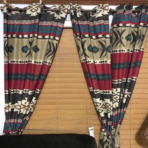 Aztec print Drapes